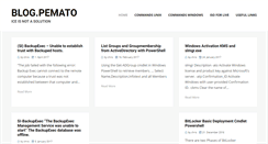 Desktop Screenshot of blog.pemato.de